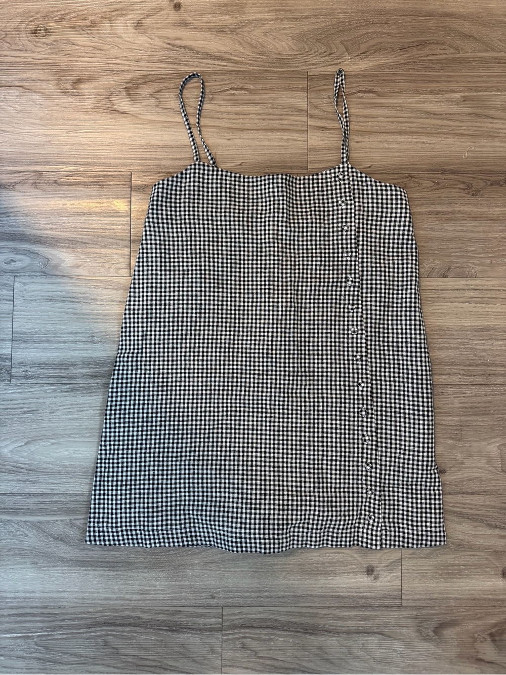 Abercrombie & Fitch Black and White Gingham Romper